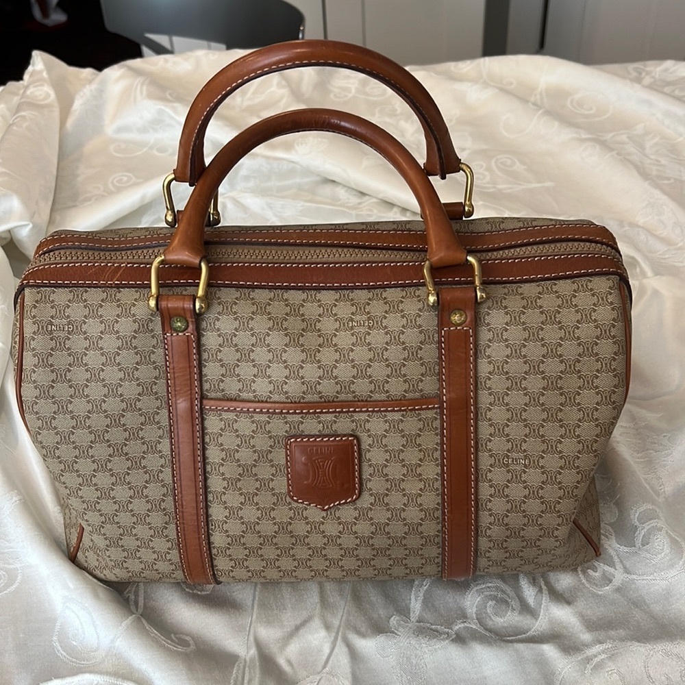 Vintage Celine macadam Boston bag